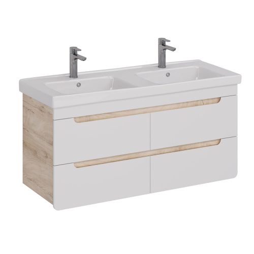 Тумба под раковину LeMark Olivia LM08OL125T 120х45х54 подвесная цвет белый