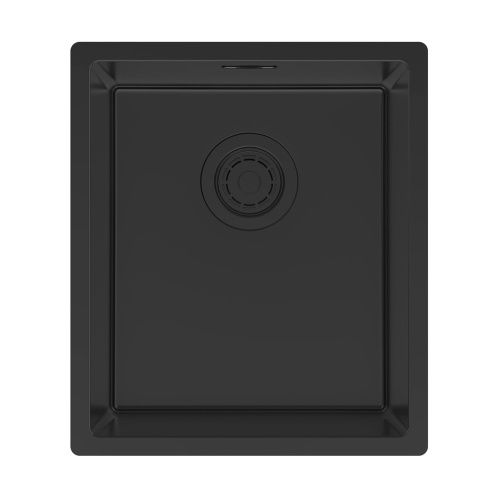 Мойка LASSAN 38 UNI, нерж. сталь, LA38-MBN, матовый черный, NANO-PVD, 380х440мм, Paulmark