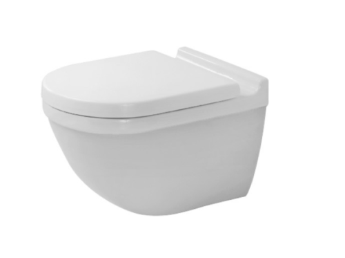 Чаша унитаза подвесная Duravit Starck 3 2527090000 цвет белый без сиденья безободковая душевой смыв