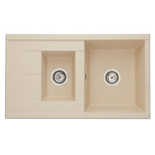 Кухонная мойка Aquaton Делия 1A716232DE290 87х51 цвет бежевый поверхность матовая