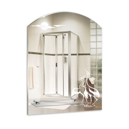 Зеркало в ванную Loranto Танец 00000000736 54х67 цвет с рисунком