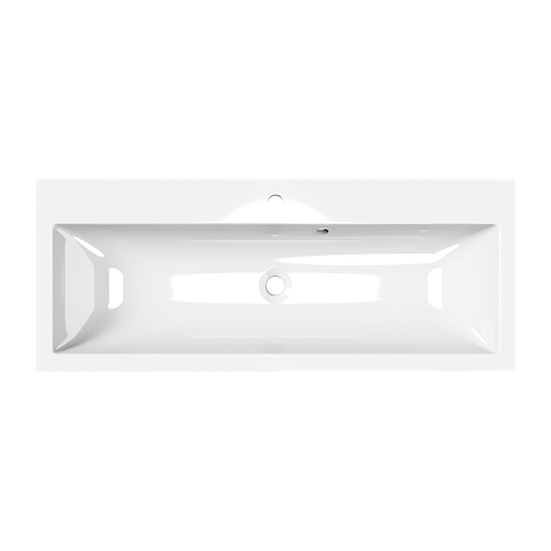 Раковина из литьевого мрамора Paola Paola Lazio 1000 100х40 полувстраиваемая цвет белый глянцевый