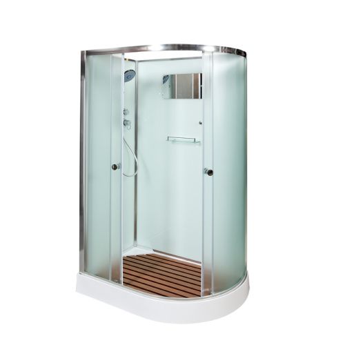 Душевая кабина AvaCan D012L 120х90 асимметричная без крыши ориентация левая