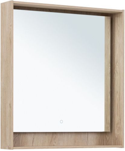 Зеркало в ванную Aquanet Милан 00336405 75х83 цвет светлое дерево