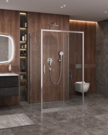 Душевой уголок Cezares MOLVENO MOLVENO-AH-12-120/90-C-Cr-IV 120х90 стекло прозрачное профиль хром глянцевый без поддона