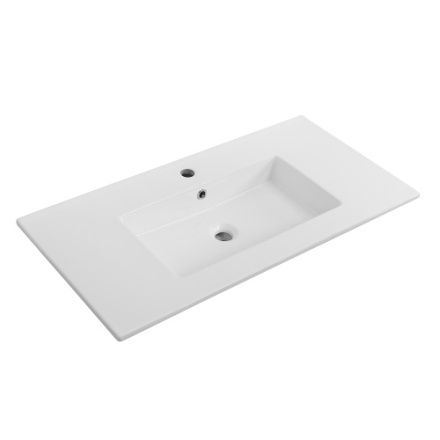 Раковина керамическая Cezares PLANE CZR-8002-90 91х46 подвесная цвет белый глянцевый 1 отверстие под смеситель