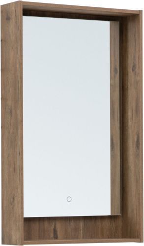 Зеркало в ванную Aquanet Милан 00336397 50х83 цвет темное дерево