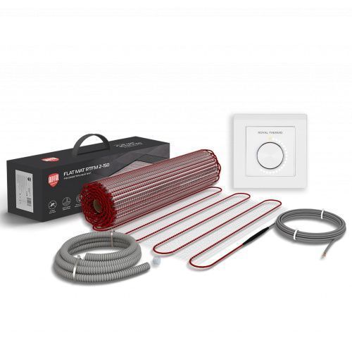 Нагревательный мат для теплого пола Royal Thermo RTFM 2-150-3 комплект с RRTO-16
