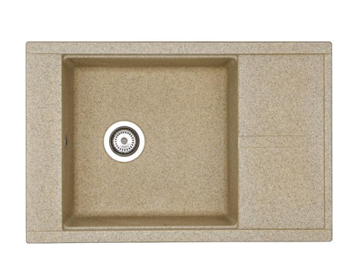 Кухонная мойка Aquaton Делия 1A715132DE220 78х51 цвет песочный поверхность матовая