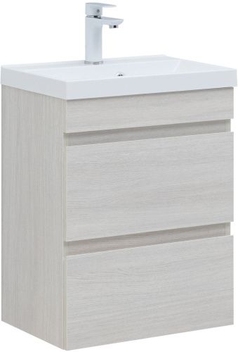 Тумба под раковину Aquanet Нота NEW 00334202 49х34х61 подвесная цвет светлое дерево