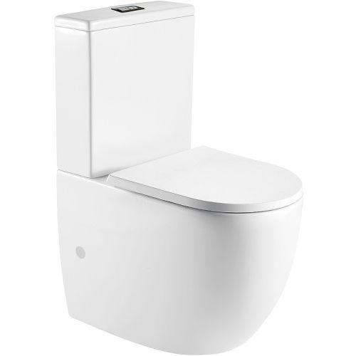 Унитаз напольный с бачком WeltWasser WW MERZBACH 011 XL GL-WT (10000012096) белый глянцевый с сиденьем микролифт безободковый смыв торнадо