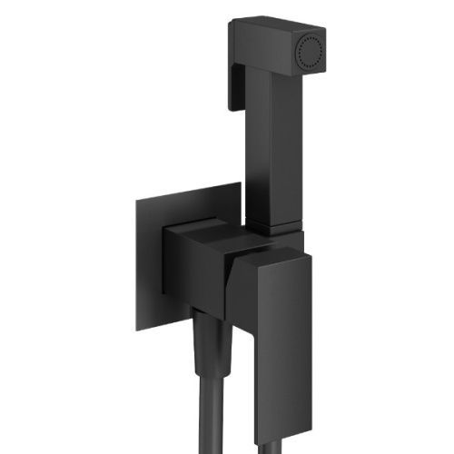 Гигиенический душ со смесителем Plumberia Selection TAG TG2000NO черный матовый