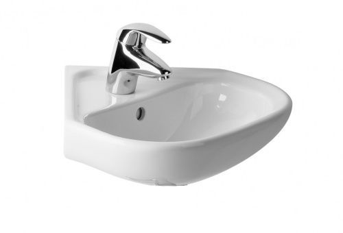 Раковина из санфаянса Jika Deep 8.1661.2.000.104.1 45х46 подвесная цвет белый 1 отверстие под смеситель