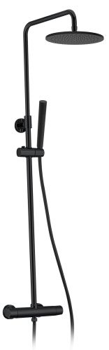 Душевая стойка AltroBagno Metropoli AltroBagnoMetropoli030422NeOp настенная цвет черный матовый