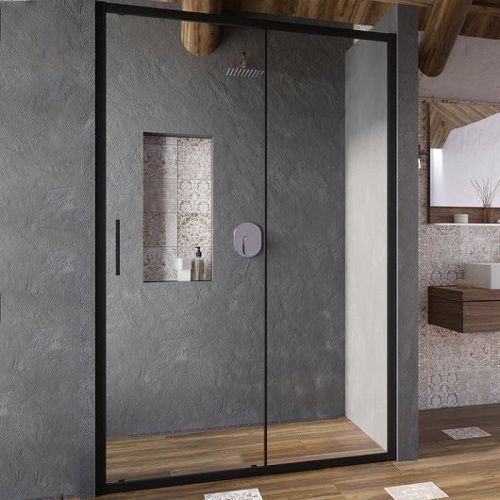 Душевая дверь Ravak Blix X0PMA0300Z1 100x195 стекло прозрачное профиль черный матовый