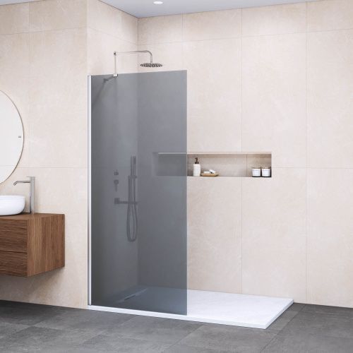 Душевая перегородка RGW Walk In 351010209-31 90х195 стекло тонированное профиль хром глянцевый