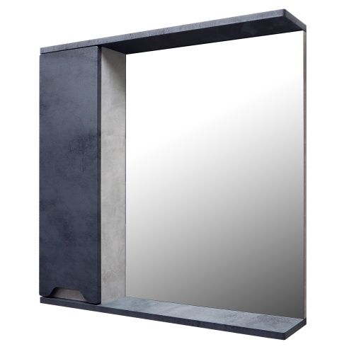 Зеркало-шкаф Loranto Florena CS00090036 70х14х60 подвесной цвет серый матовый