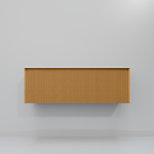 Тумба с раковиной Art Decco Elizabeth (Элизабет) AEL12W11D200 120x45x40 подвесная цвет белый дуб