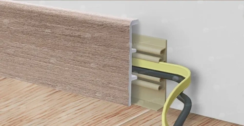 Напольный плинтус Alpine Floor Rico Concept RC 80015 Вишня гамильтон толщина 2 см 2200х80