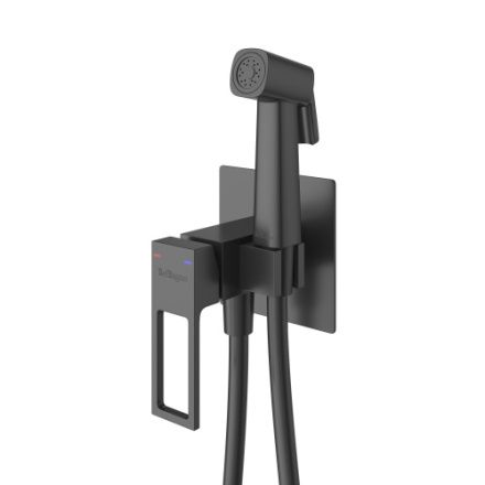 Гигенический душ со смесителем BelBagno LUCE LUC-HGN-NERO черный матовый