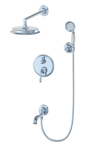 Душевая система Wonzon & Woghand Steam WW-88939008-CR встраиваемая в стену цвет хром