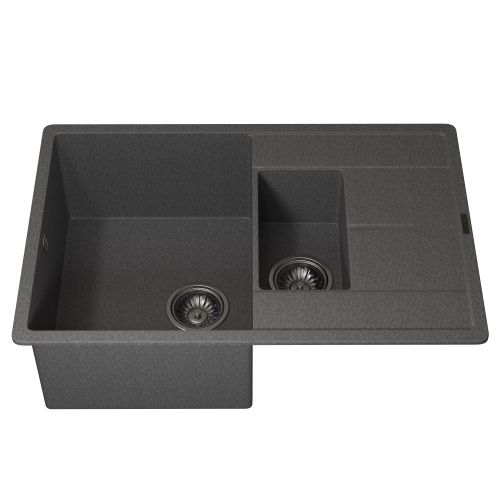 Кухонная мойка Uperwood Quartz Premium UPD-05 3910202118 80х50 цвет серый поверхность матовая
