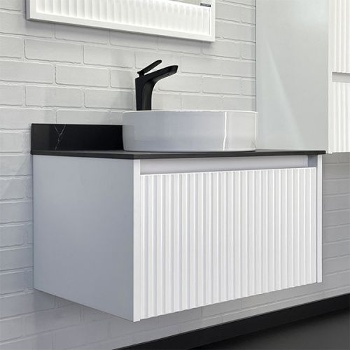 Тумба с раковиной Comforty Марсель 00-00012270CF 75х50х53 подвесная цвет белый