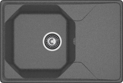 Кухонная мойка Granfest Unique U-740L графит 74х50 цвет графит поверхность матовая