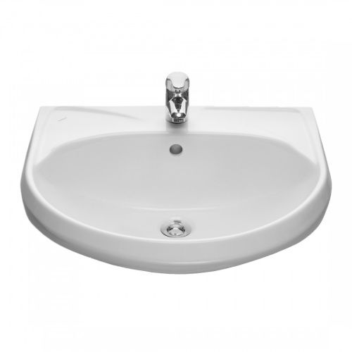 Раковина из сантехнического фарфора Santeri Вест 131118S0011B0 58х47 подвесная цвет белый 1 отверстие под смеситель