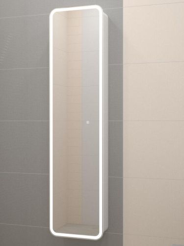 Зеркало-шкаф Misty Зеркальные шкафы МВК009 40х18х160 подвесной цвет белый