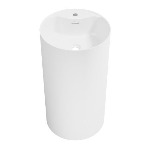 Раковина акриловая Wellsee Chalice Perfection 230615000 45х45 напольная цвет белый матовый 1 отверстие под смеситель