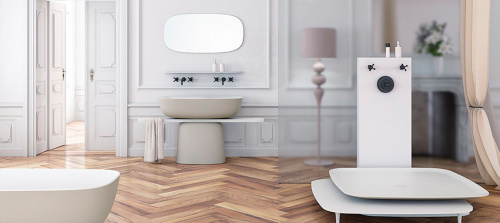 Ванна из искусственного камня Kolpa-San MILO 592450 174х75 отдельностоящая овальная с ножками