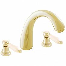 Смеситель RavSlezak MORAVA RETRO MK533.5Z на раковину золото