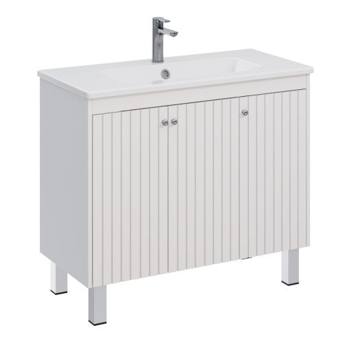 Тумба под раковину LeMark Romance LM07R100T 96х45х71 напольная/подвесная цвет белый