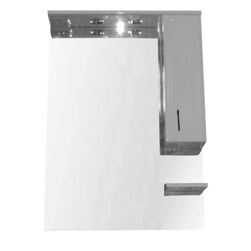 Зеркало-шкаф Loranto Коралл CS00025724 70х17х108 подвесной цвет белый