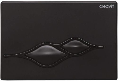 Клавиша смыва механическая Creavit GP1002.02 цвет черный глянцевый