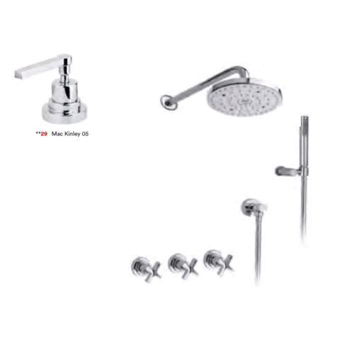 Душевой гарнитур Nicolazzi Mac Kinley 05 C2233 настенный  хром