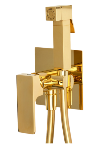 Гигиенический душ со смесителем Remer AU65DO золото глянцевое