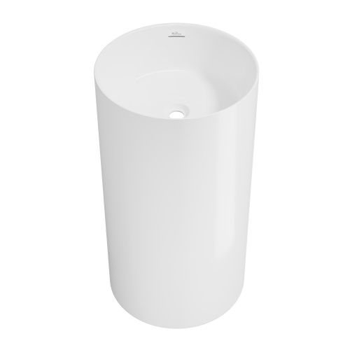 Раковина акриловая Wellsee Chalice Perfection 230611000 45х45 напольная цвет белый глянцевый без отверстий под смеситель