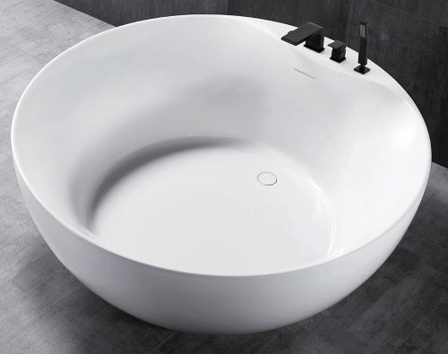 Ванна акриловая Abber AB9280 150х150 отдельностоящая круглая с каркасом