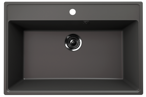 Кухонная мойка Ulgran Quartz Forte 760-09 76х51 цвет графит