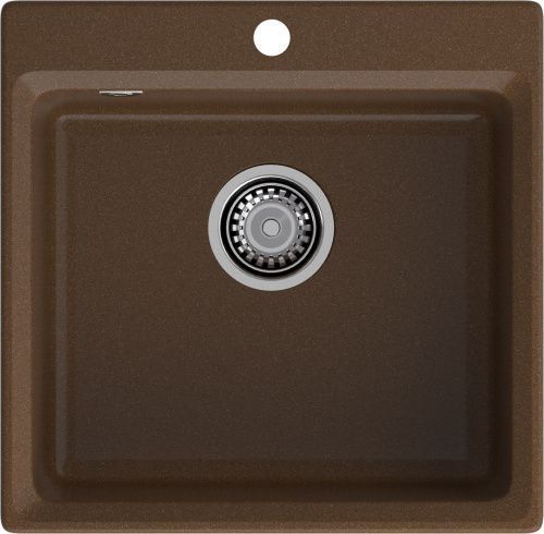 Кухонная мойка Granfest Level LV-510 терракот 51х50 цвет коричневый поверхность матовая