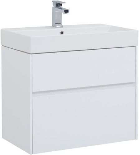 Тумба с раковиной Aquanet Бруклин 00212597 69х44х57 напольная/подвесная цвет белый
