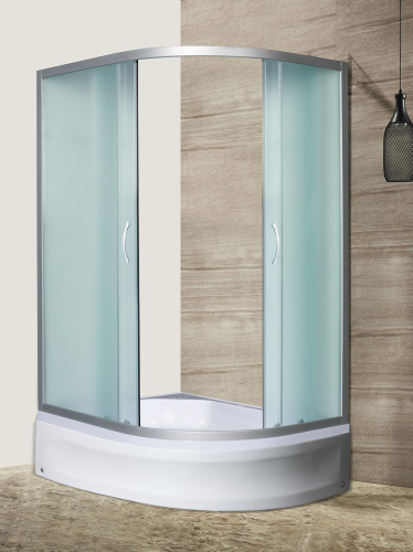 Душевой уголок River DON XL 10000003376 120х90 стекло матовое профиль хром матовый без поддона