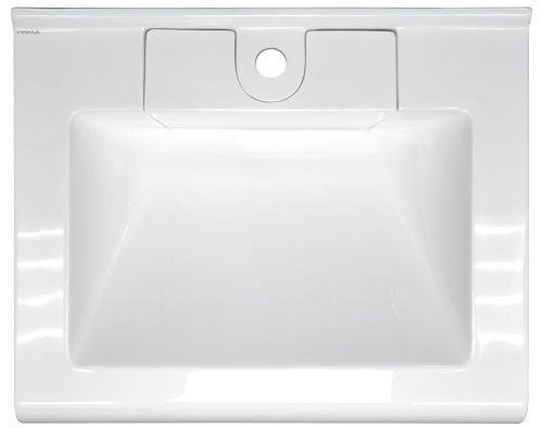 Раковина из литьевого мрамора Azario Mario CS00078506 60х51 подвесная цвет белый 1 отверстие под смеситель