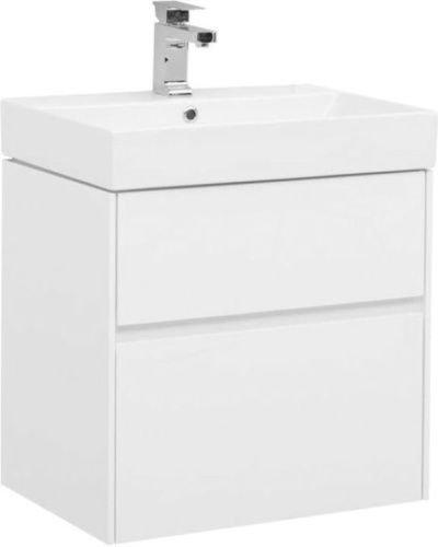 Тумба с раковиной Aquanet Бруклин 00212596 59х44х57 напольная/подвесная цвет белый