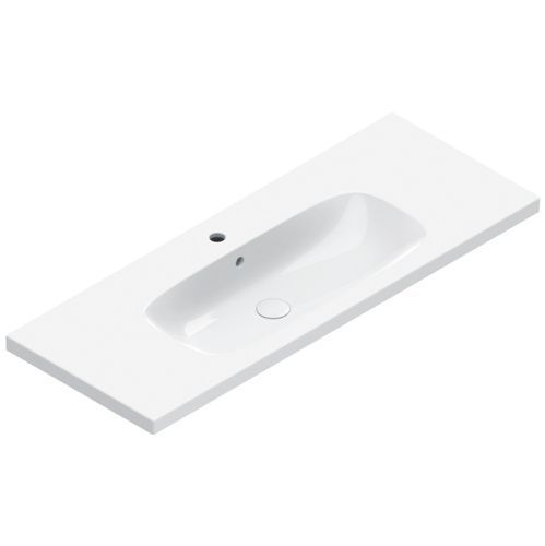 Раковина керамическая Catalano Alvea 120 см 621211001 подвесная цвет белый 1 отверстие под смеситель