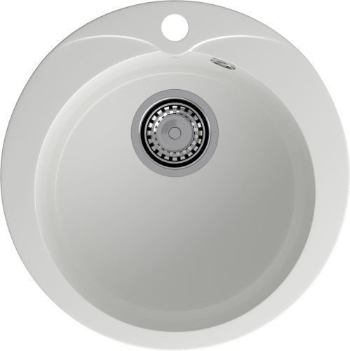 Кухонная мойка Granfest Rondo R-480 иней 48х48 цвет белый поверхность матовая