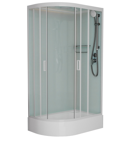 Душевая кабина Frank 129009 120х80 с крышей ориентация правая