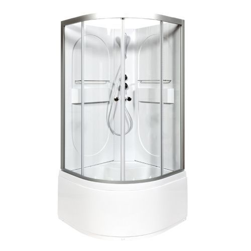 Душевая кабина AvaCan L610N 100х100 четверть круга без крыши ориентация универсальная